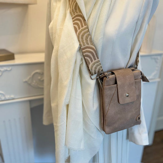 Crossbody-Bag in Taupe