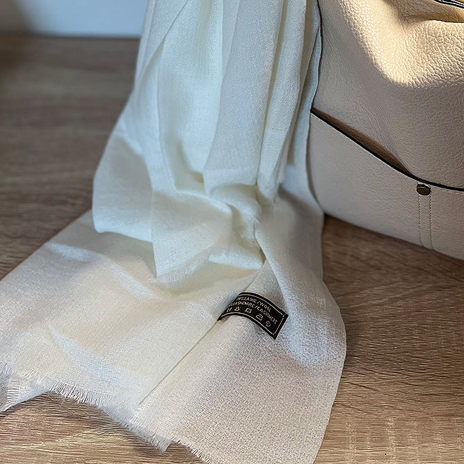 Schal mit Cashmere und Wolle